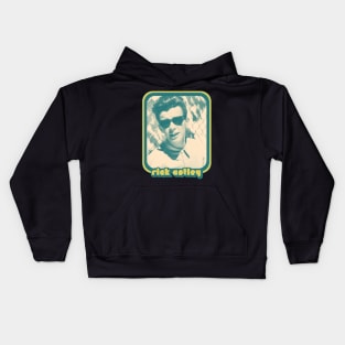 Rick Astley / Retro Aesthetic Tribute Design Kids Hoodie